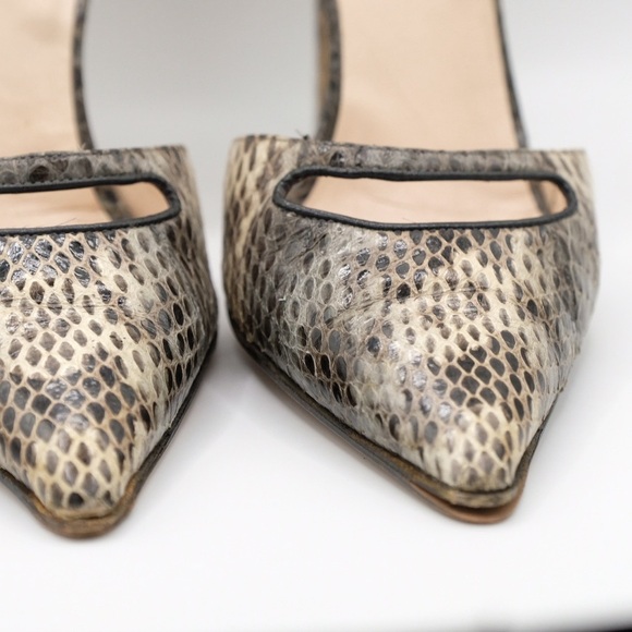 Giorgio Armani Snakeskin Pointed Toe heels size 37 Perfect for Jeans or 💃🏻 - Picture 7 of 16